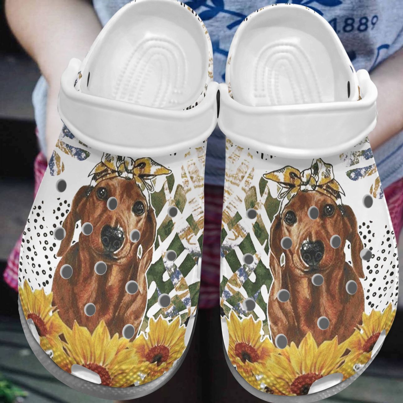 Dachshund Personalized Clog, Custom Name, Text, Color, Number Fashion Style For Women, Men, Kid, Print 3D Lovely Dachshund