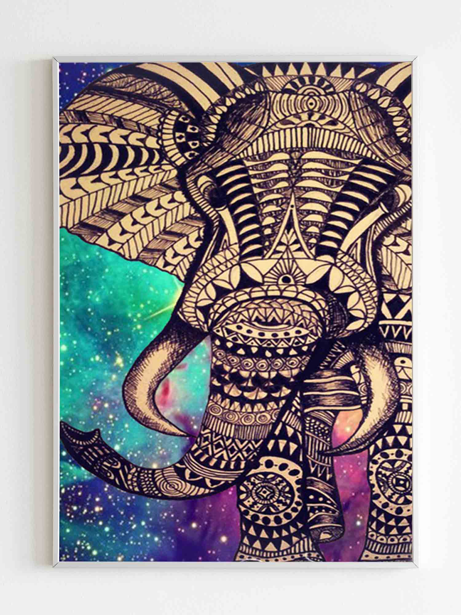 Generic Custom Elephant Aztec Poster