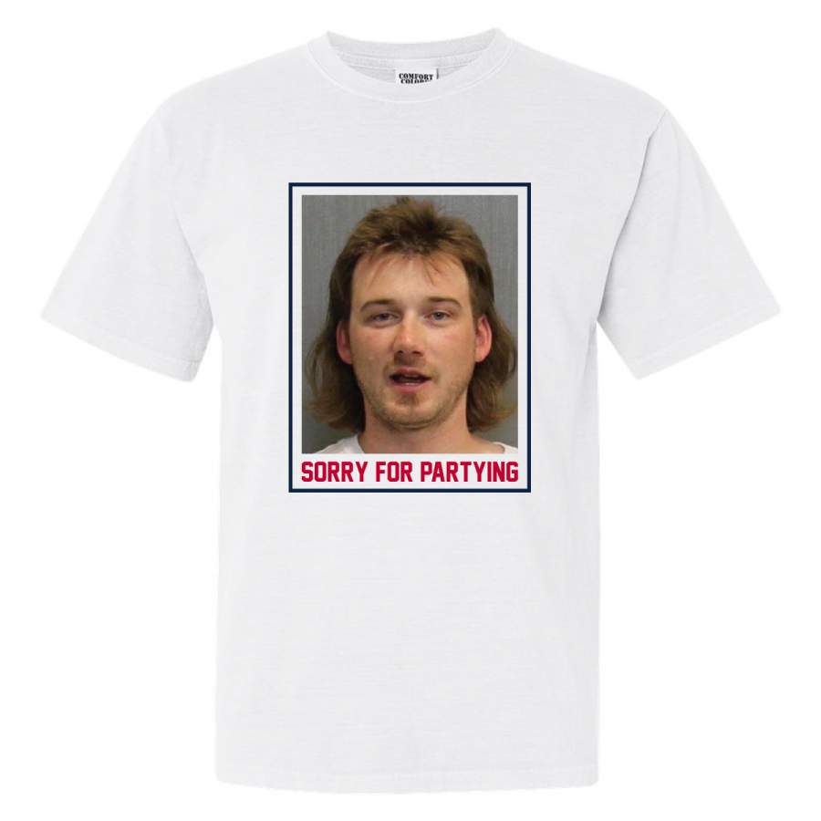 Sorry For Partying Mugshot Tee