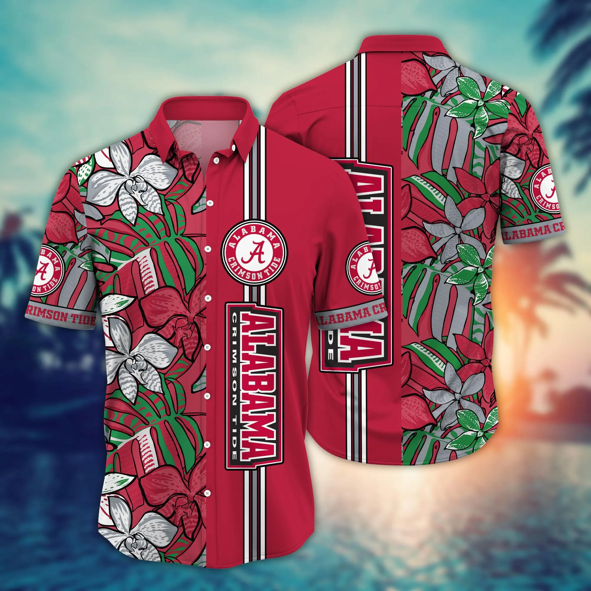 Alabama Crimson Tide NCCA Hawaiian Shirt Heat Aloha Shirt