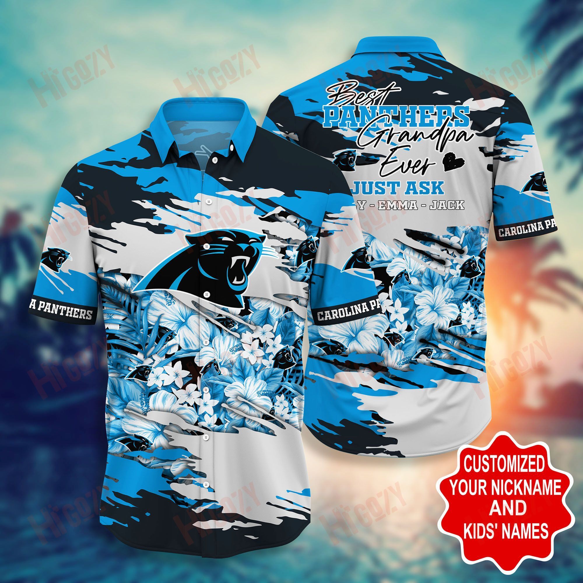 Carolina Panthers Hawaiian Shirt Short Style Hot Trending Summer Ha45391