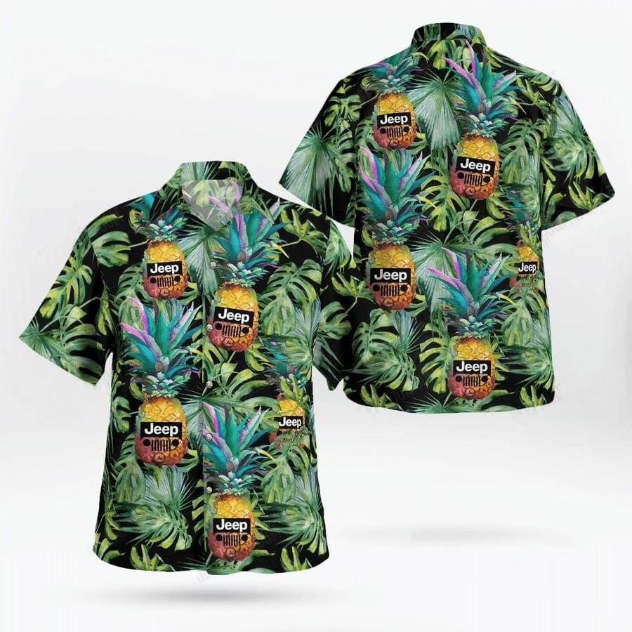 Hawaii Aloha Shirts Jeep Pineapples Ha2123