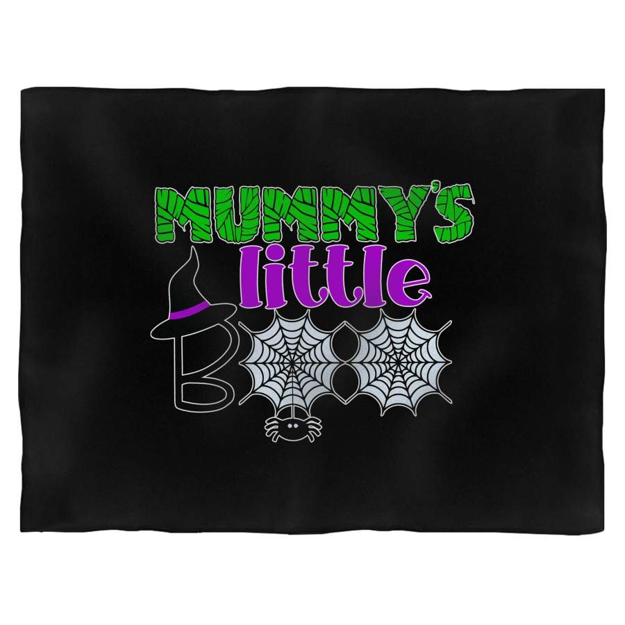 Mummy’s Little Boo Halloween Spider Web Blanket