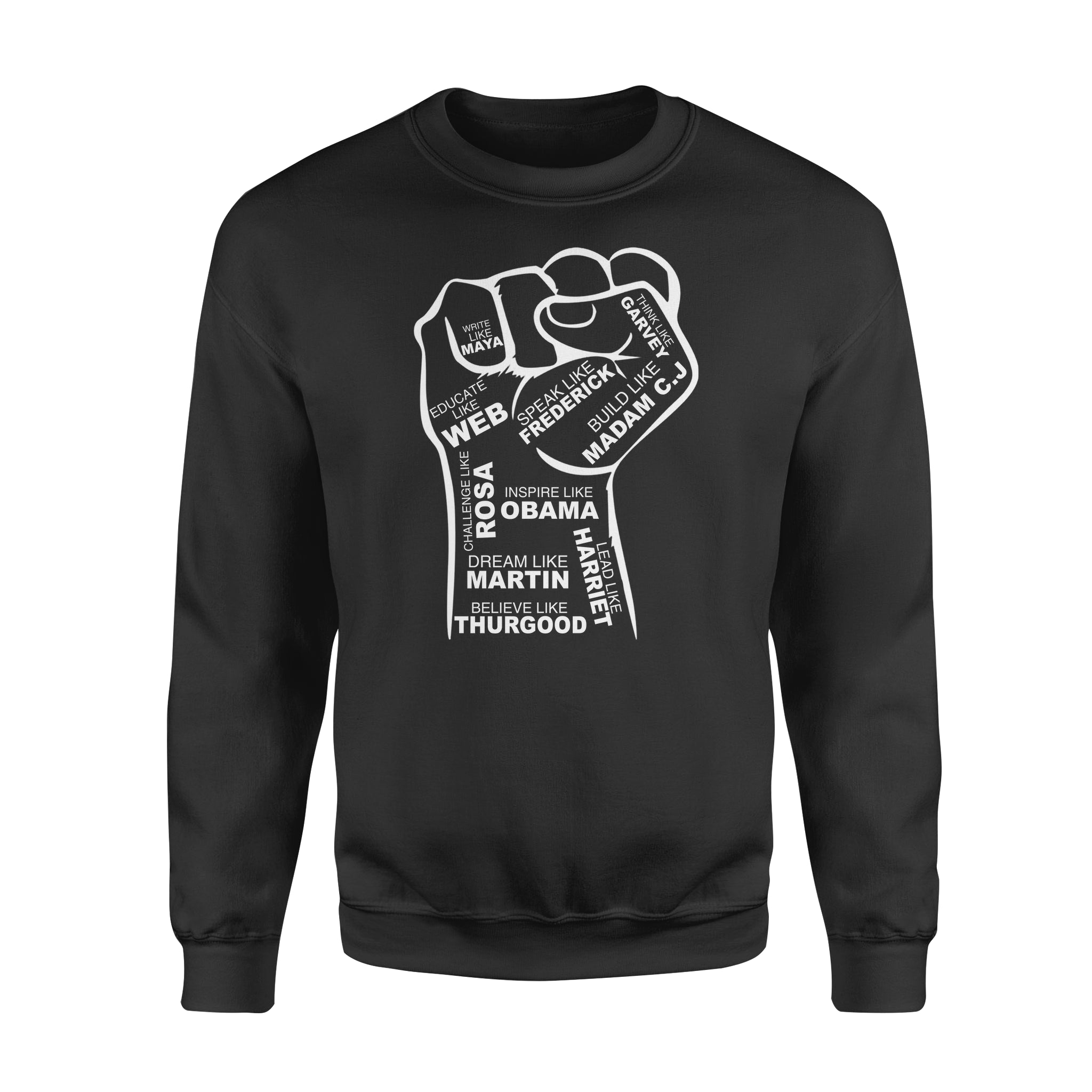 Black History Month African American Power – Standard Crew Neck Sweatshirt