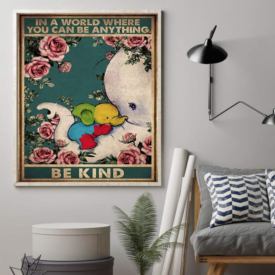 HAXZ1612 – Elephant – Be Kind – Poster