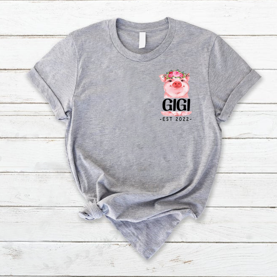 Personalized Gigi Est Pig Valentine Shirt