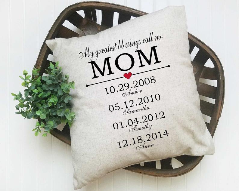 [Personalized Name & Date] My Greatest Blessing Call Me Mom – Gift For Mom, Best Idea Home Decor – Pillowcase