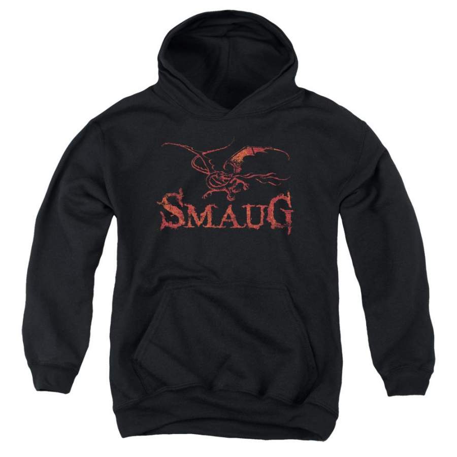 The Hobbit Dragon Kids Youth Hoodie Black