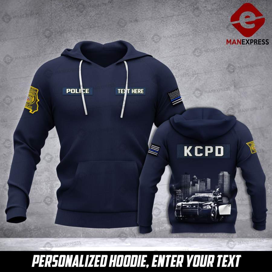 Soldier Kansas City PD personalized 3d Printed HOODIE TT