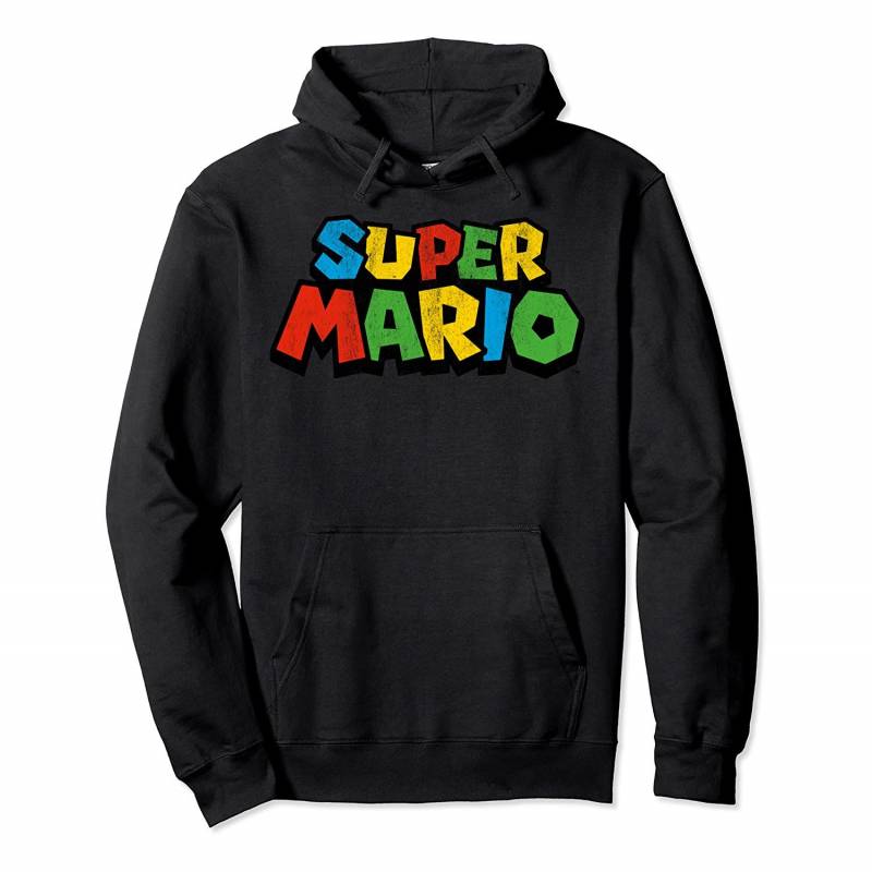 Super Mario Colorful Game Logo Pullover Hoodie, T Shirt, Sweatshirt