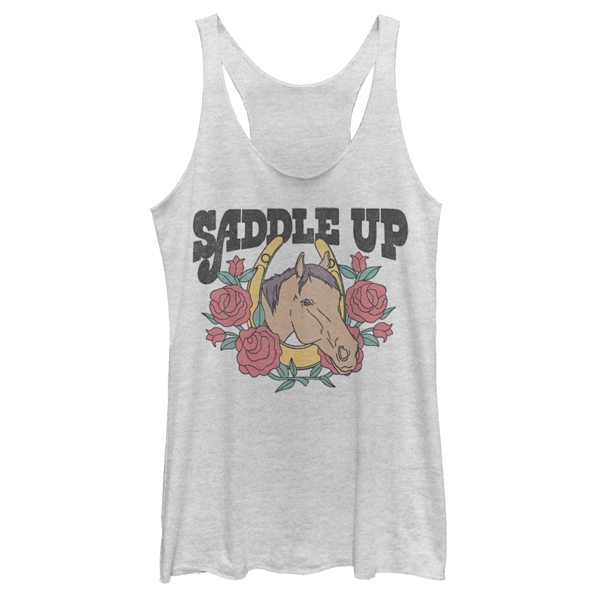 Women’S Lost Gods Saddle Up Horse Racerback Tank Top