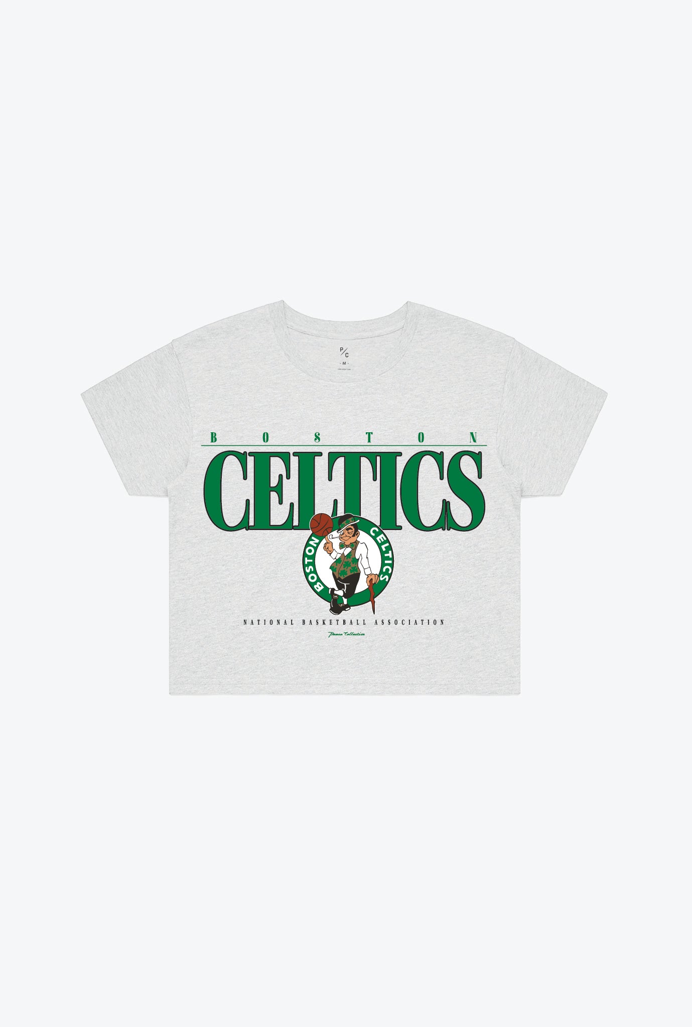 Boston Celtics Signature Cropped T-Shirt – Ash