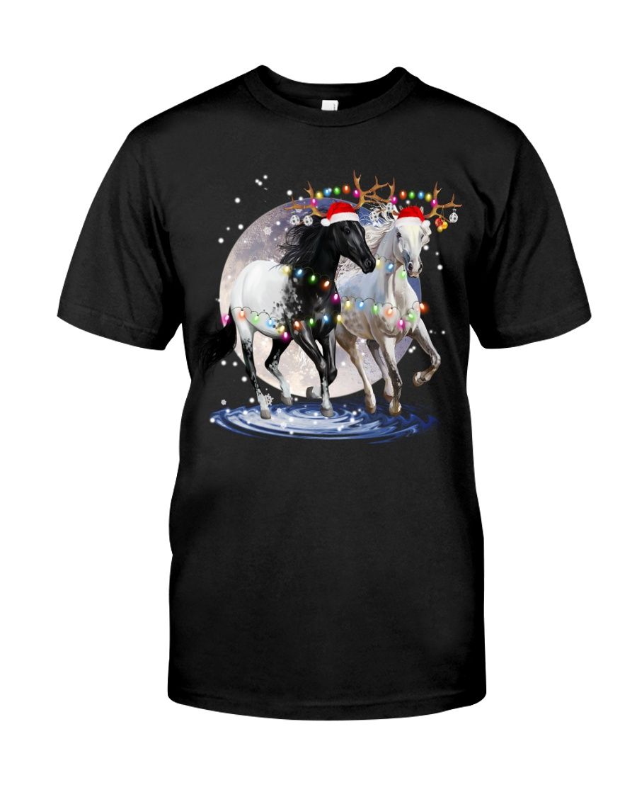 Animal Horse Christmas Lights Fb Classic T-Shirt