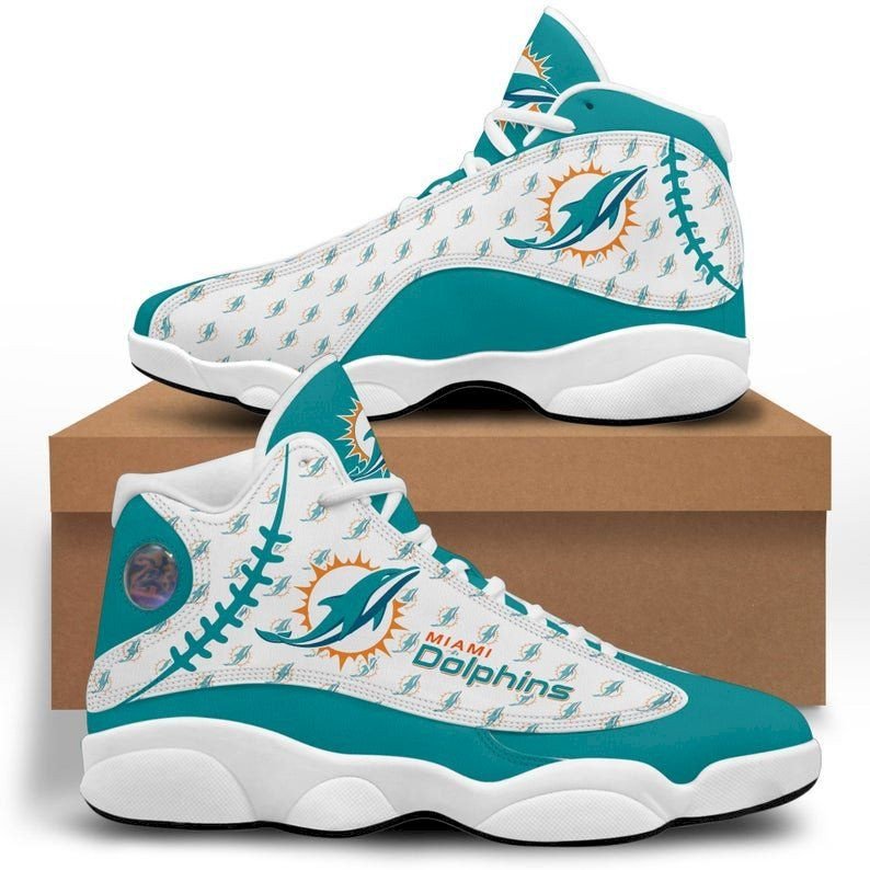 Miami Dolphins Air Jordan 13 Sneakers Sport Shoes For Fan Sneakers