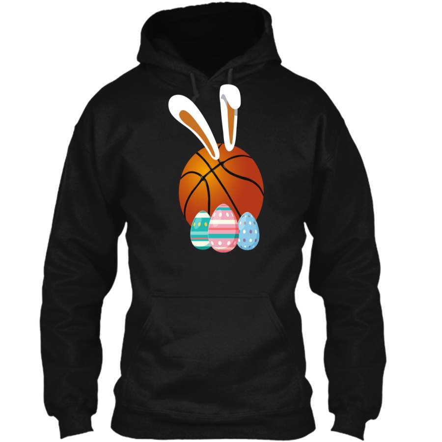 Easter Bunny Basketball T-Shirts Funny Pullover Hoodie 8 oz