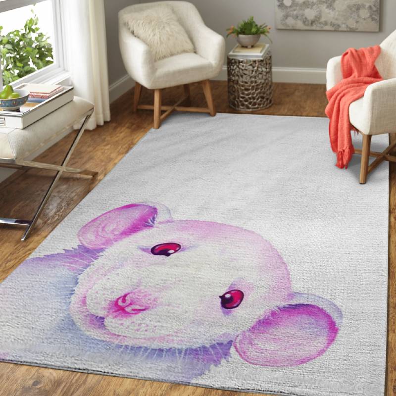 White Rat Peekaboo 2 – Animals Area Rug Carpet