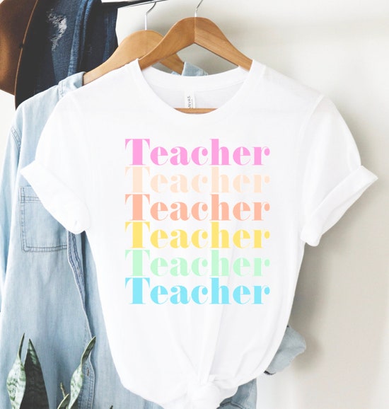 Teacher T-Shirt, Back to School Teach Shirt, Teacher Shirt, Cute Shirt Teachers, Teacher Gifts, Elementary Middle High School Teacher Shirt