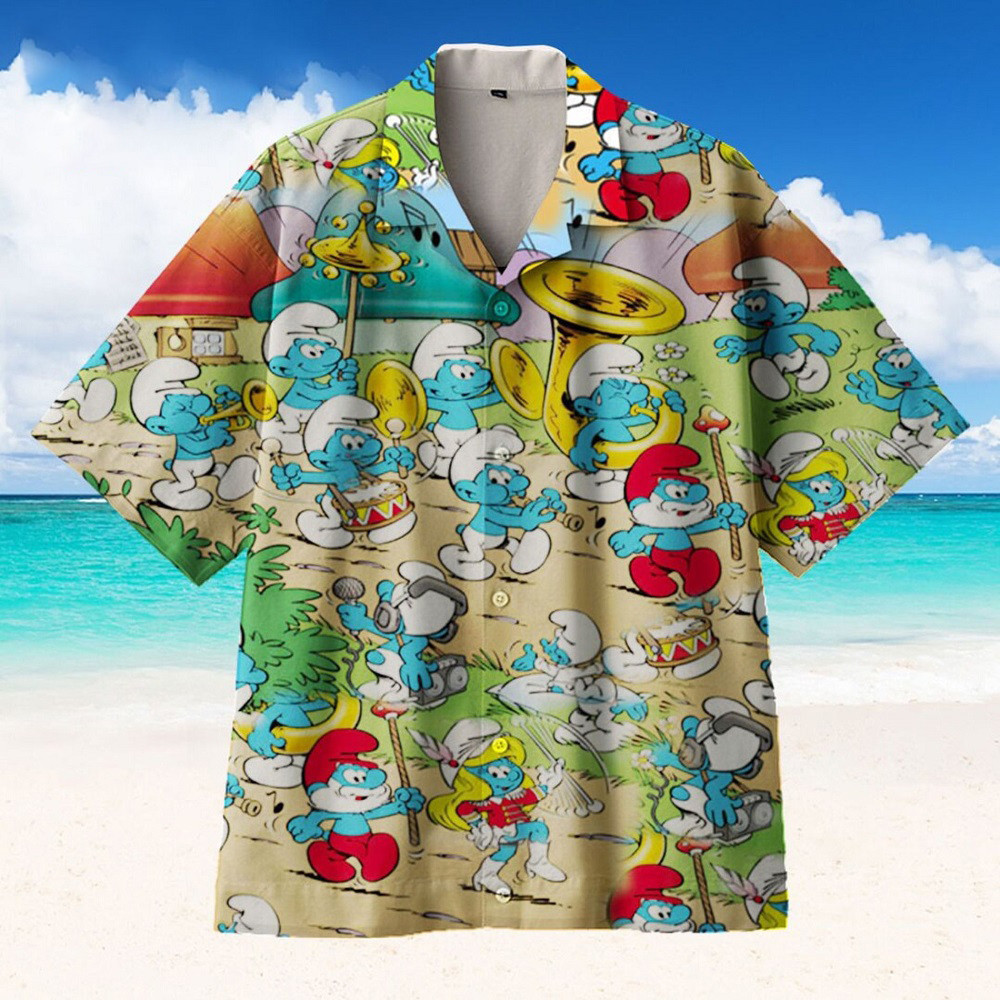 The Smurf Village All Over Print Hawaii Shirt Ha38184