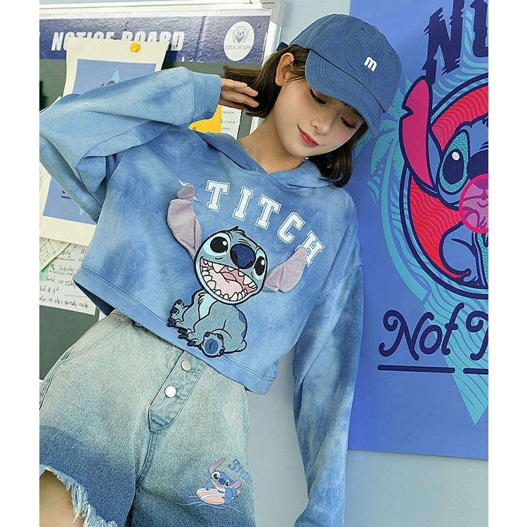 Cartoon Print Tie Dye Hoodies Japanese Female Slim Preppy Style Cute Sweatshirts Spring Autumn Long Sleeve Sudaderas Con Capucha alx