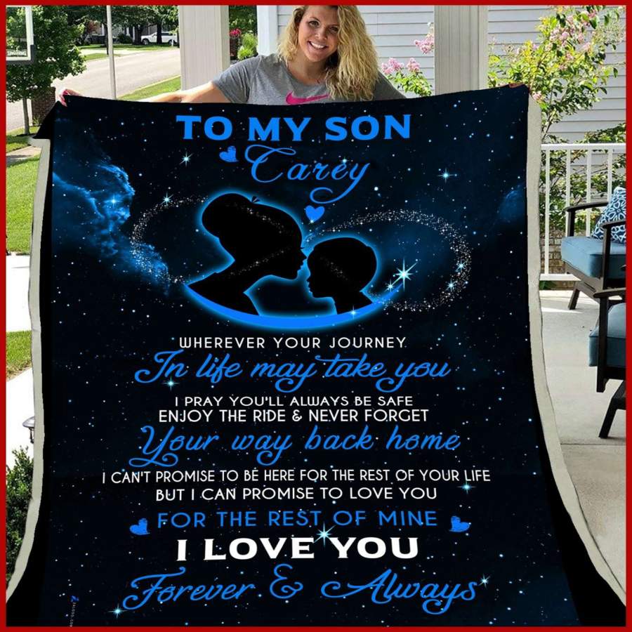 Love You For The Rest Of Mine Gift For Son Tarey Blanket