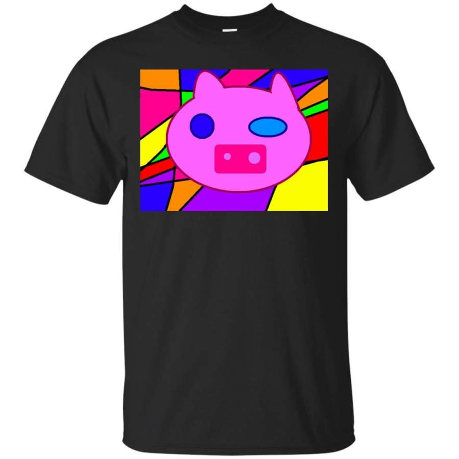 COLOURFULL – big bad pig T Shirt & Hoodie