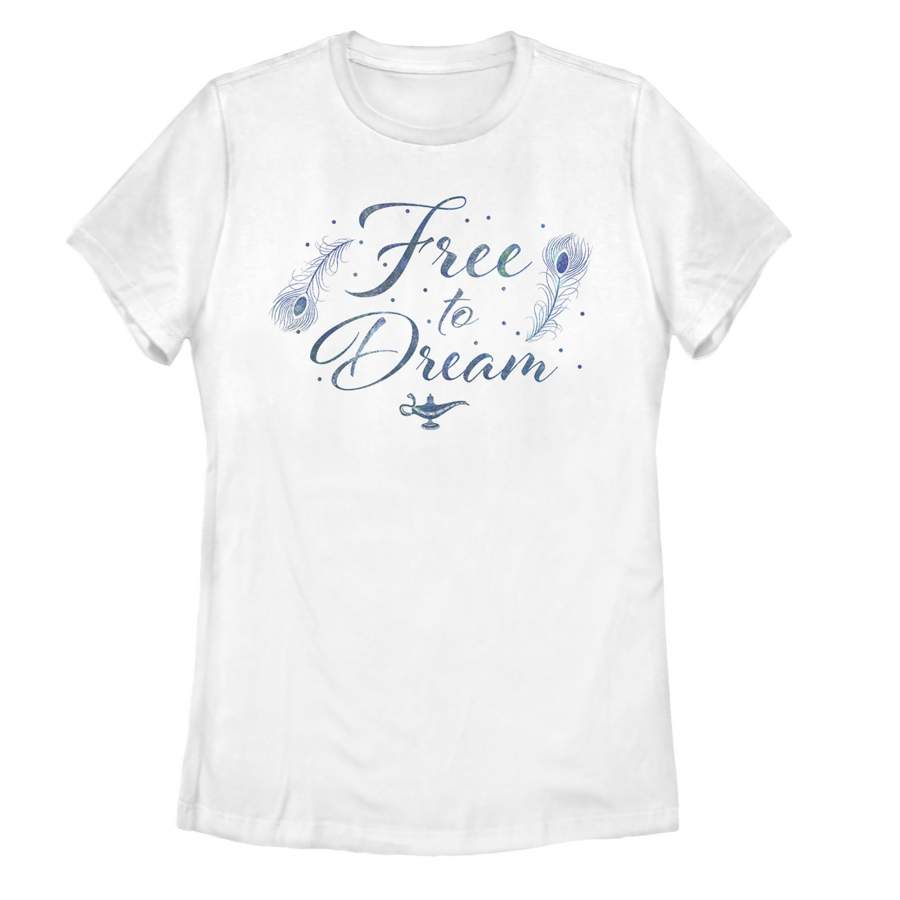 Aladdin Women’s Free to Dream Feather  T Shirt