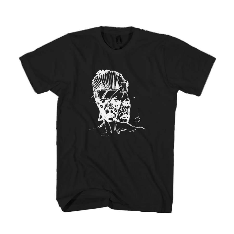 Bowie Drawing Starman Aladdin Sane Handmade Art Tumblr Music Aesthetic Man’s T-Shirt