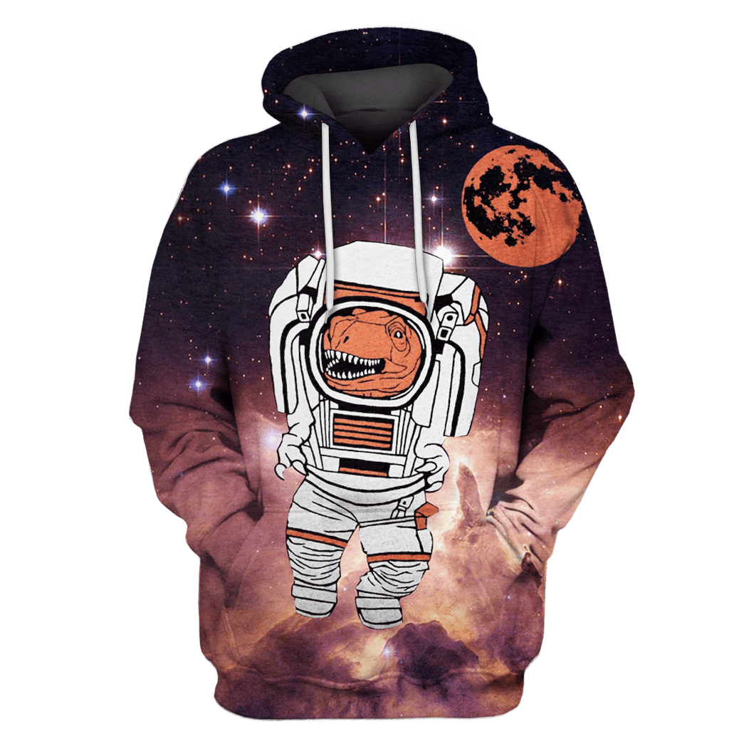 Dinosaurs Astronut Space Custom T-Shirt – Hoodies Apparel