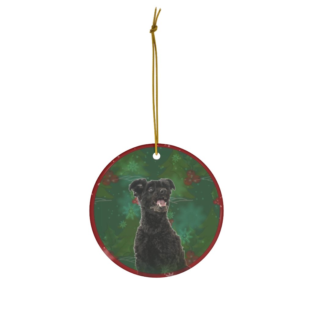 Yorkie Poo Design Ceramic Christmas Ornaments – Jillnjacks Exclusive