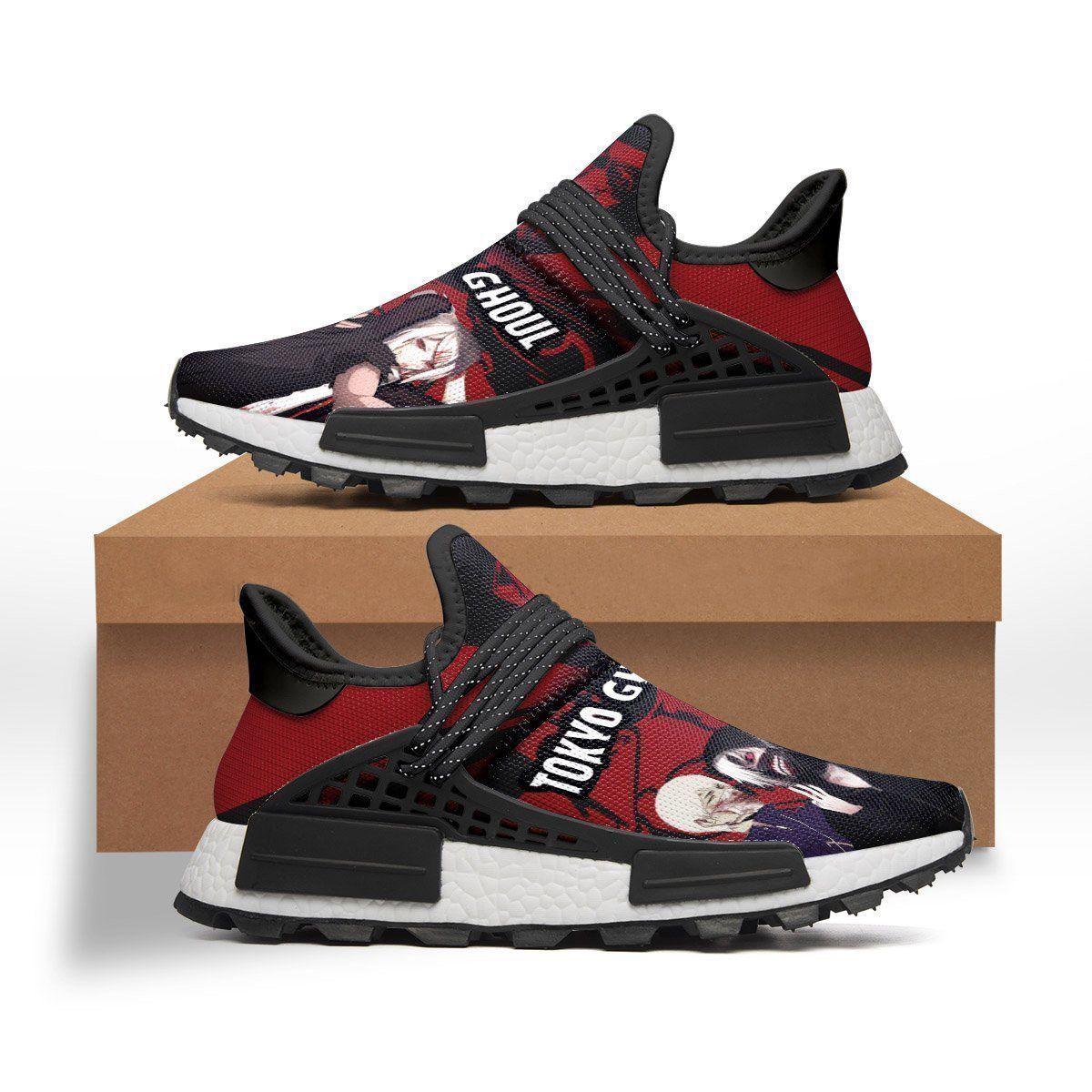 Tokyo Ghoul Shoes Characters Custom Anime Sneakers NMD Sneakers VH3