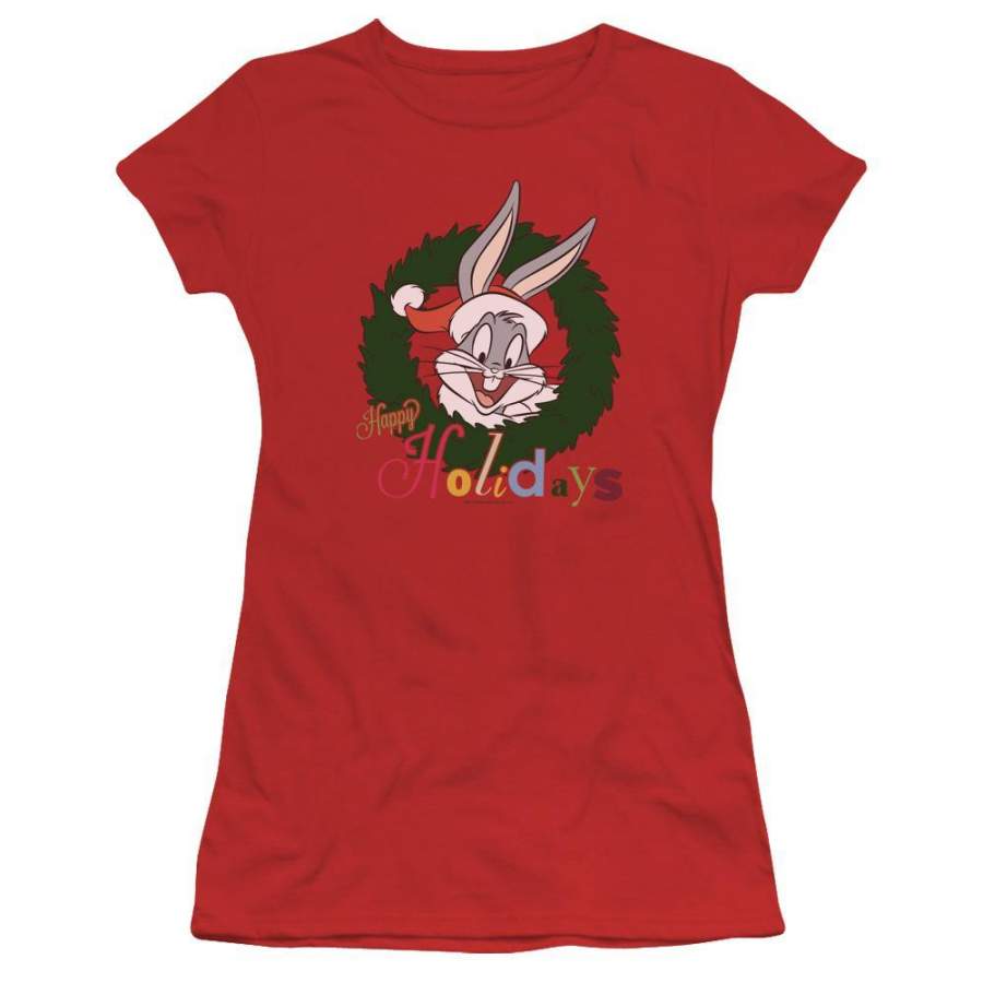 Looney Tunes Holiday Bunny Juniors T-Shirt