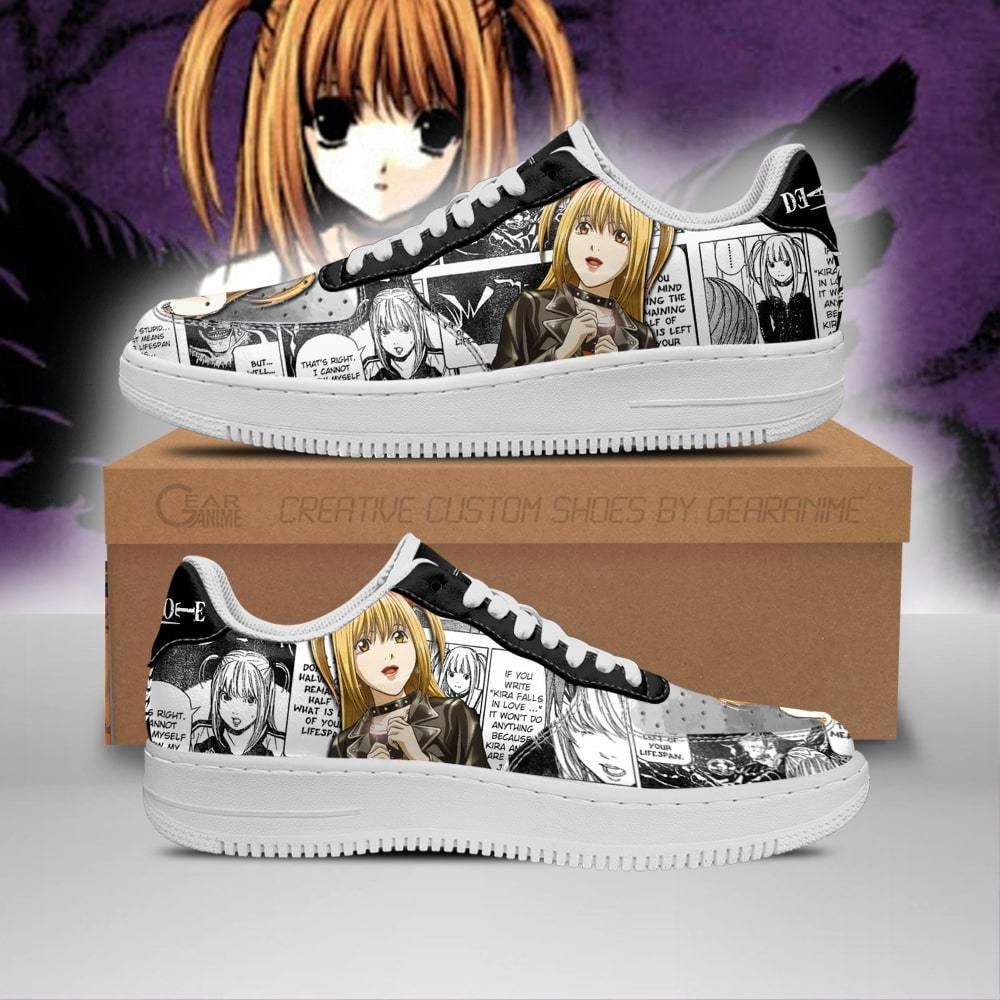 Misa Amane Death Note Idea Air Force Shoes Sneakers Custom Anime