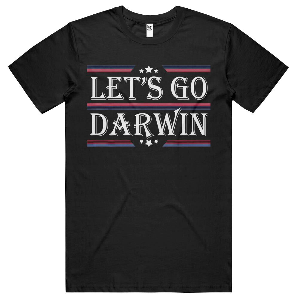 Let’S Go Darwin Sarcastic Saying Usa Flag Lets Go Darwin T Shirts