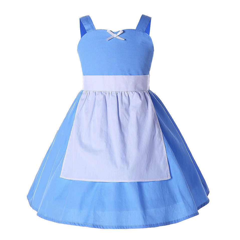 Belle costume child dress maid cosplay alx