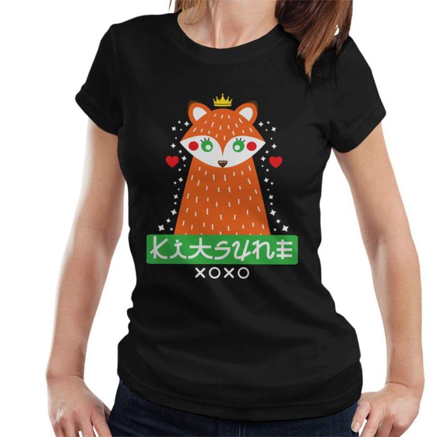 Cute Fox Kitsune Women’s T-Shirt