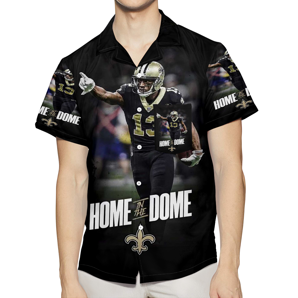 New Orleans Saints Michael Thomas2 3D All Over Print Summer Beach Hawaiian Shirt With Pocket