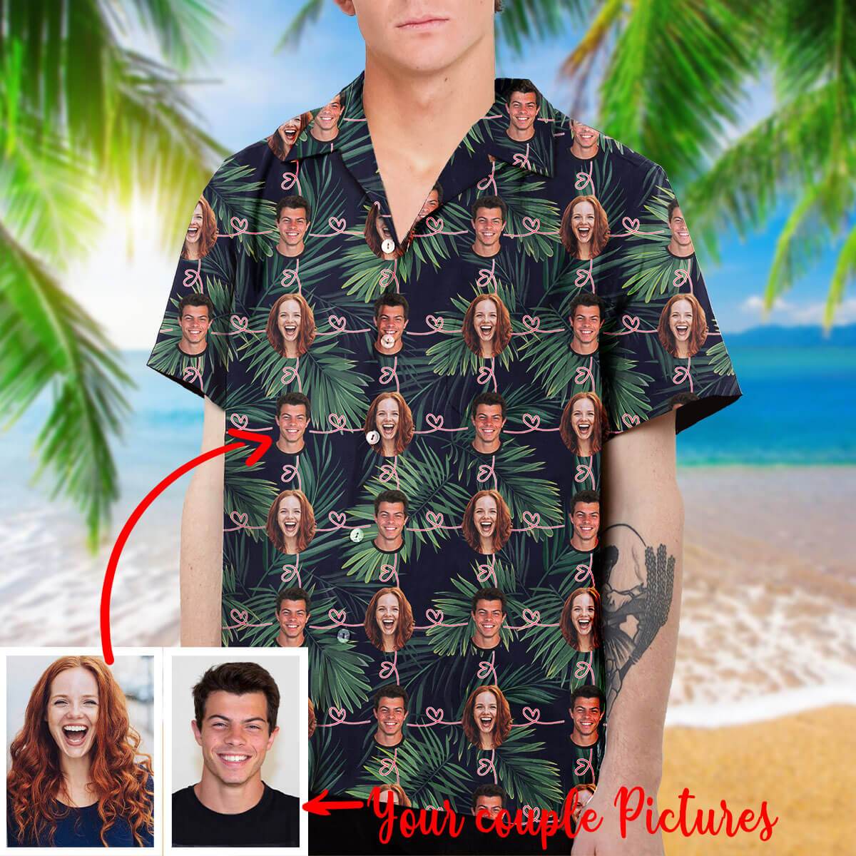 Personalized Couple Hawaii Shirt Ha79907