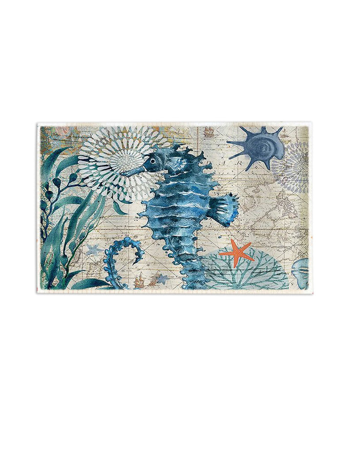 Waybackapparel Sea Horse 3D Doormat