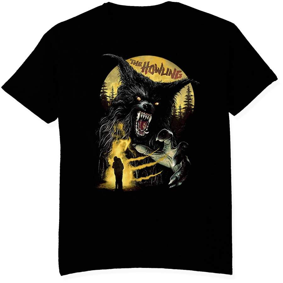 The Howling Fashion Casual T-Shirt Men’S Round Neck Short Sleeve Movie Poster Printed Top Size S-3Xl