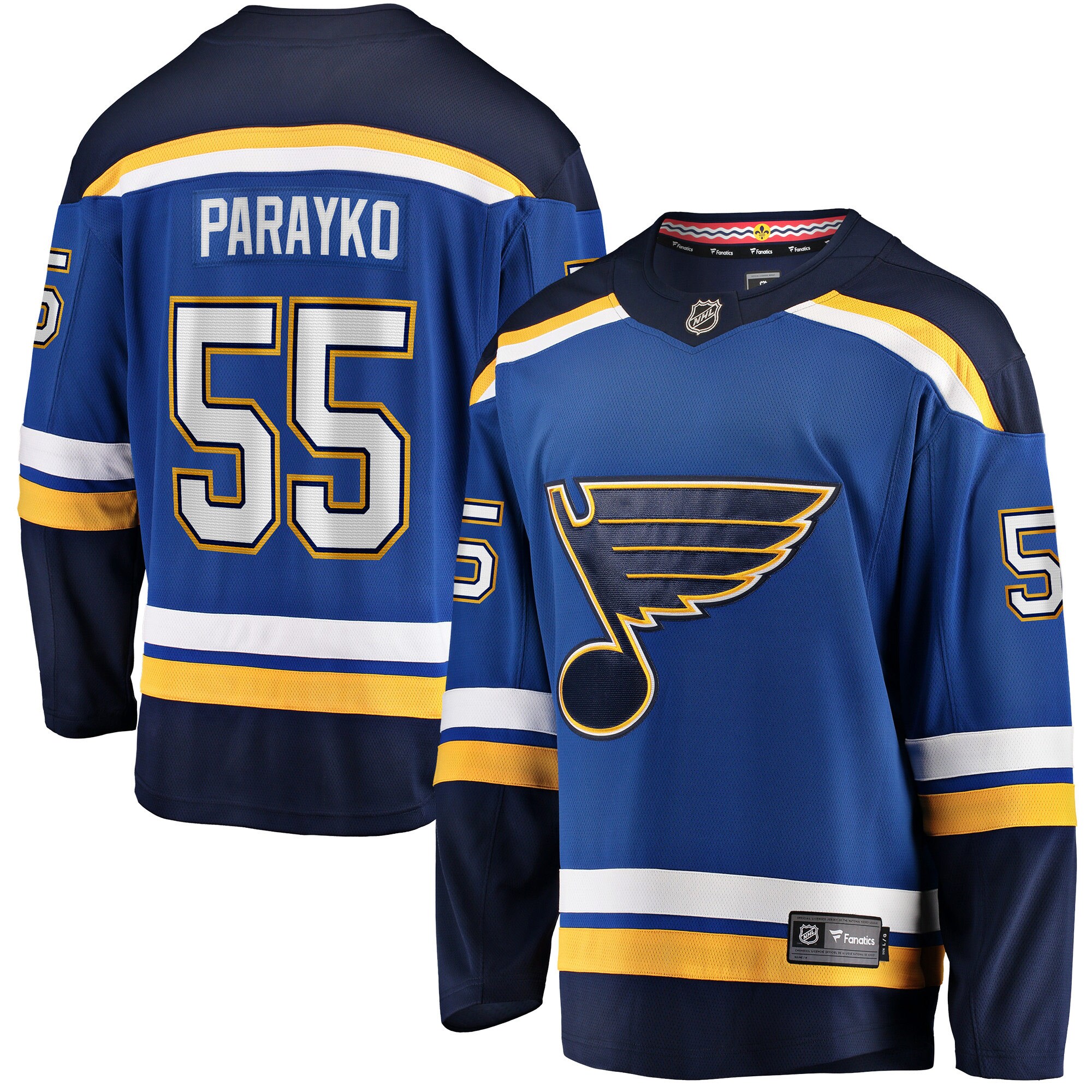 Men's St. Louis Blues Colton Parayko Blue Breakaway Player Jersey