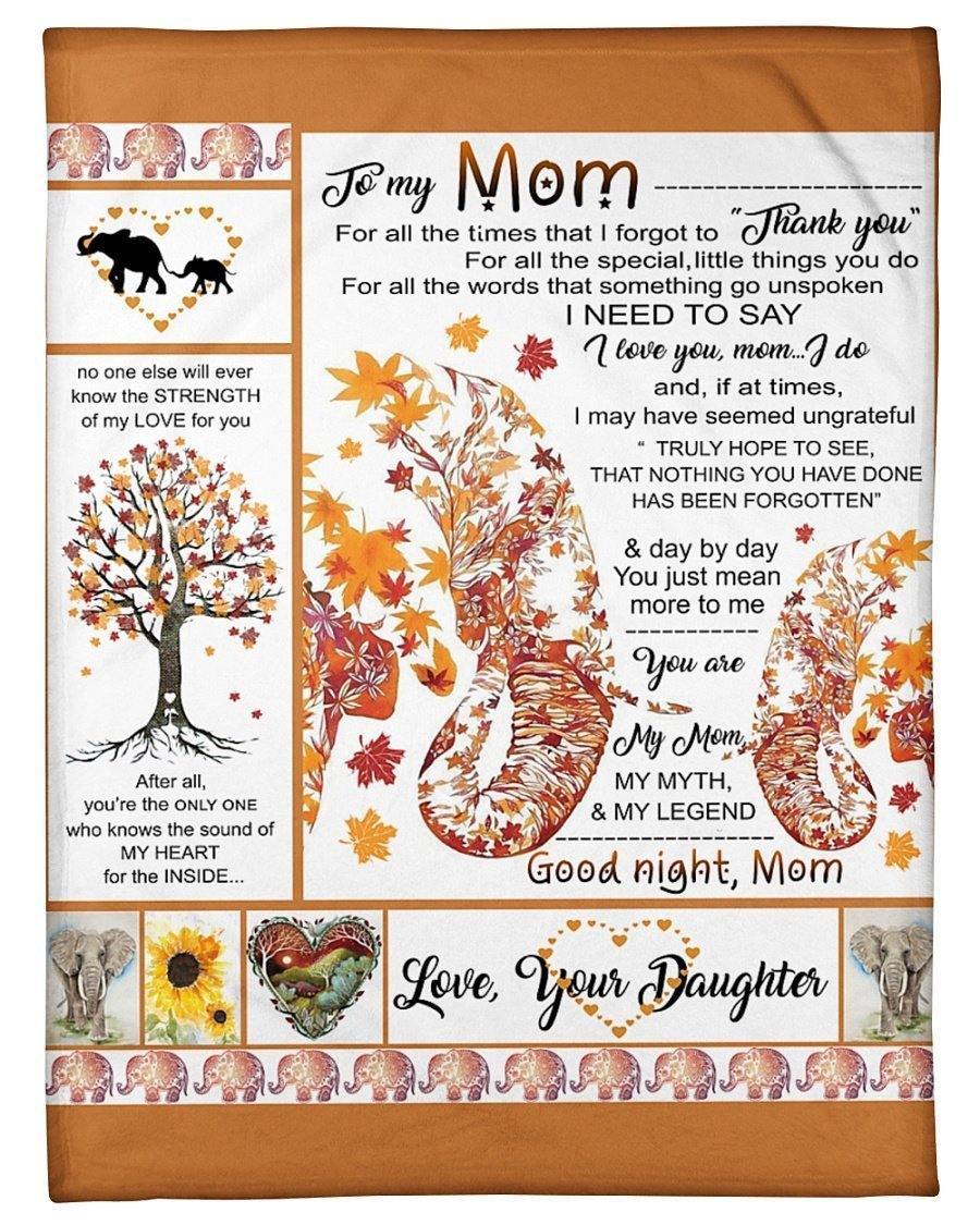 To My Mom Love Your Daughter – Gift For Mom For Mother’S Day, Unique Gifts Home Decor Gift For Family – Sherpa Blanket Fleece Blanket