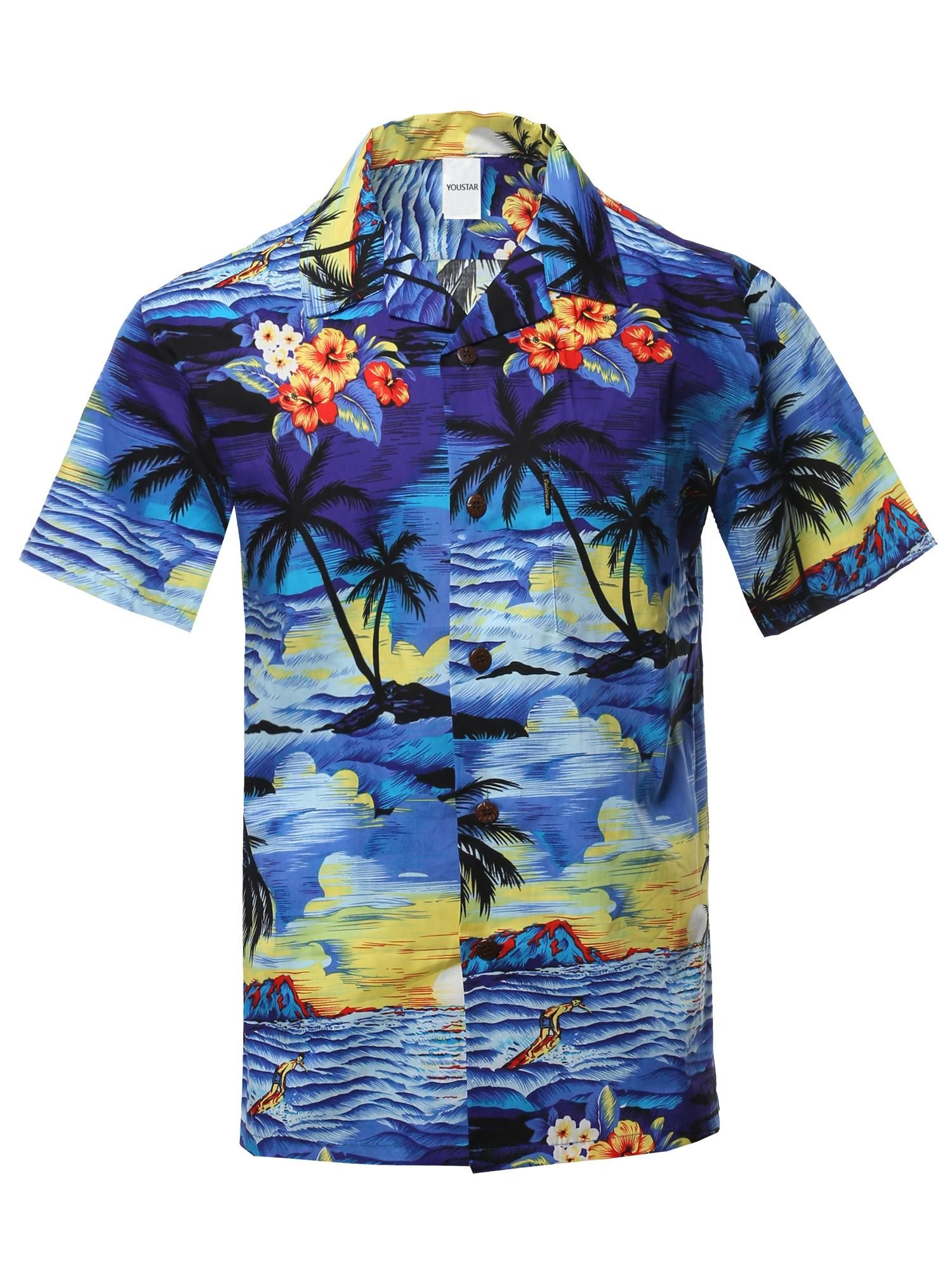 Floral Blue High Quality Hawaii Shirt Ha20762