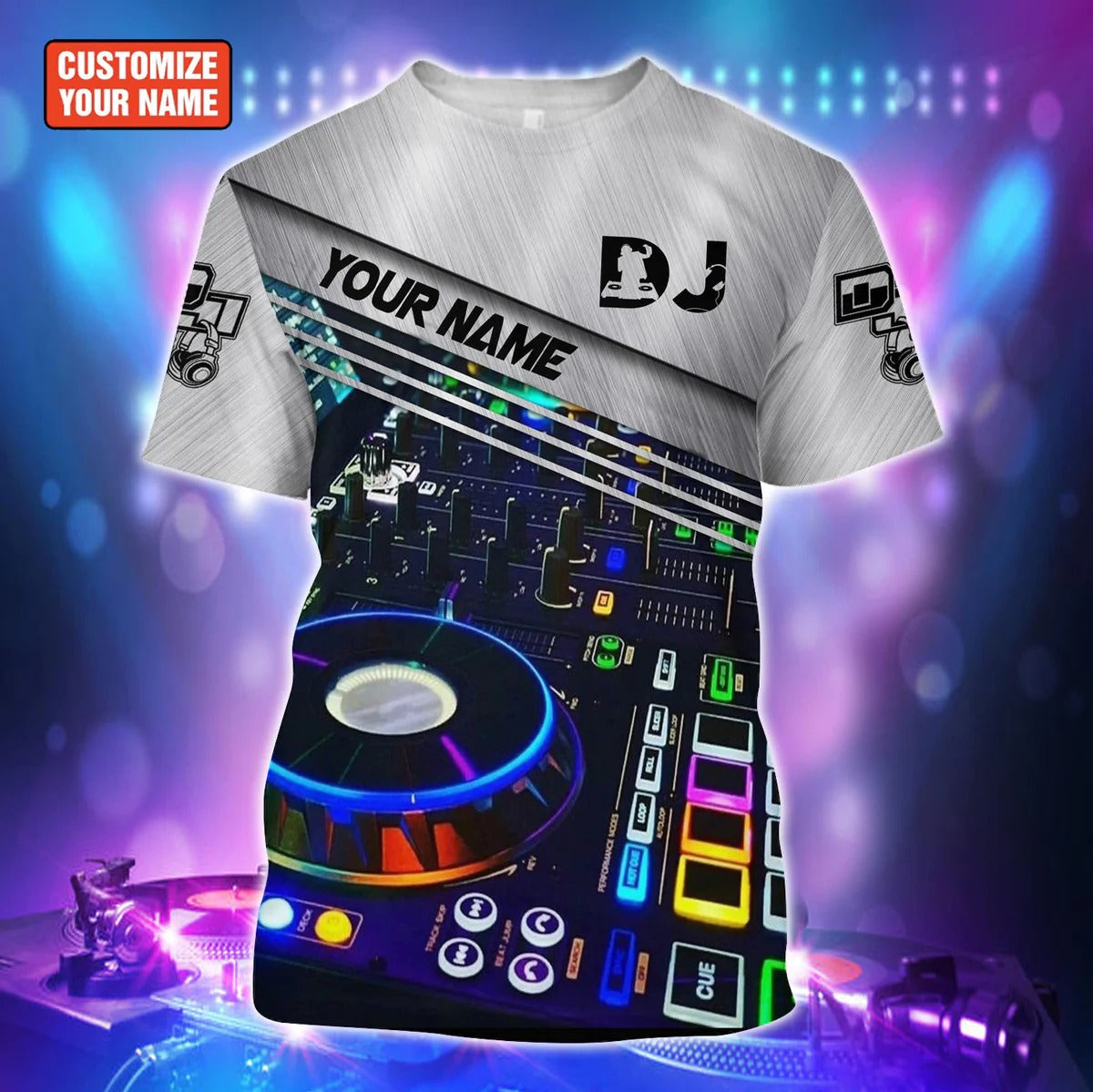 Personalized 3D All Over Print Dj Shirt Men Women, Disc Jockey Player Unisex Tshirt