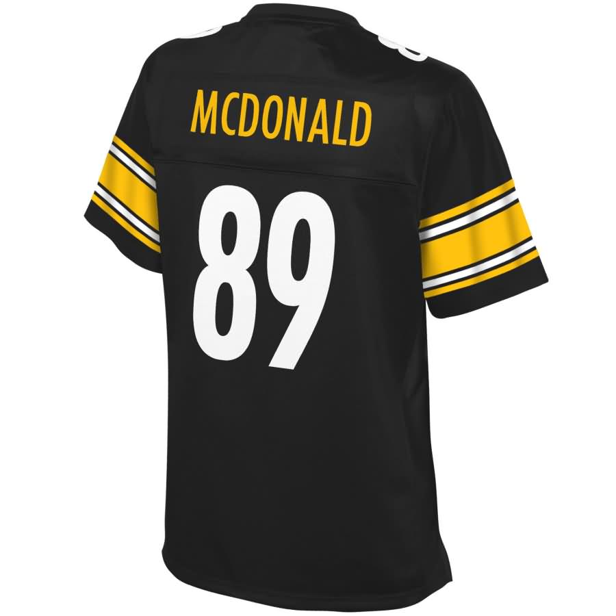 Vance Mcdonald Pittsburgh Steelers NFL Pro Line Womens Team Color Player Jersey – Black