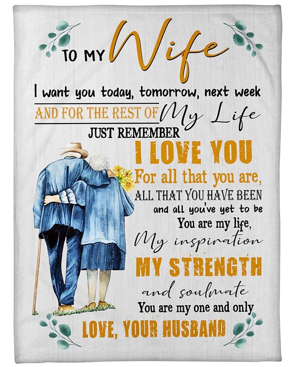 [Personalized Name] Husband I Want You For The Rest Of My Life Fleece Blanket, Sherpa Blanket,  Gift For Amazing Son Gift For Family Member, Friends Gift, Christmas Gift, Home Decor, Home Living