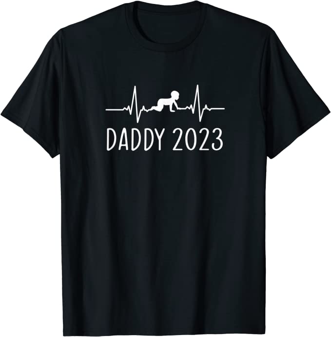 Gift for Father First Time Father Gifts For Men New Dad Expecting Daddy 2023 T-Shirt