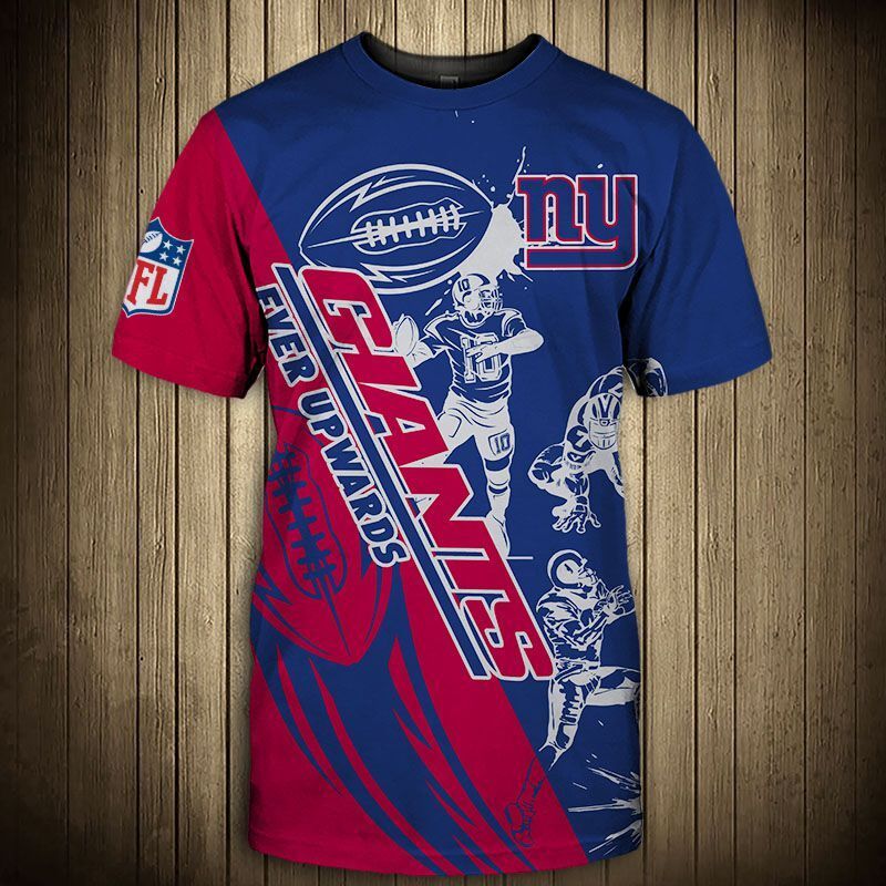 New York Giants T-Shirt Graphic Cartoon Player Gift S