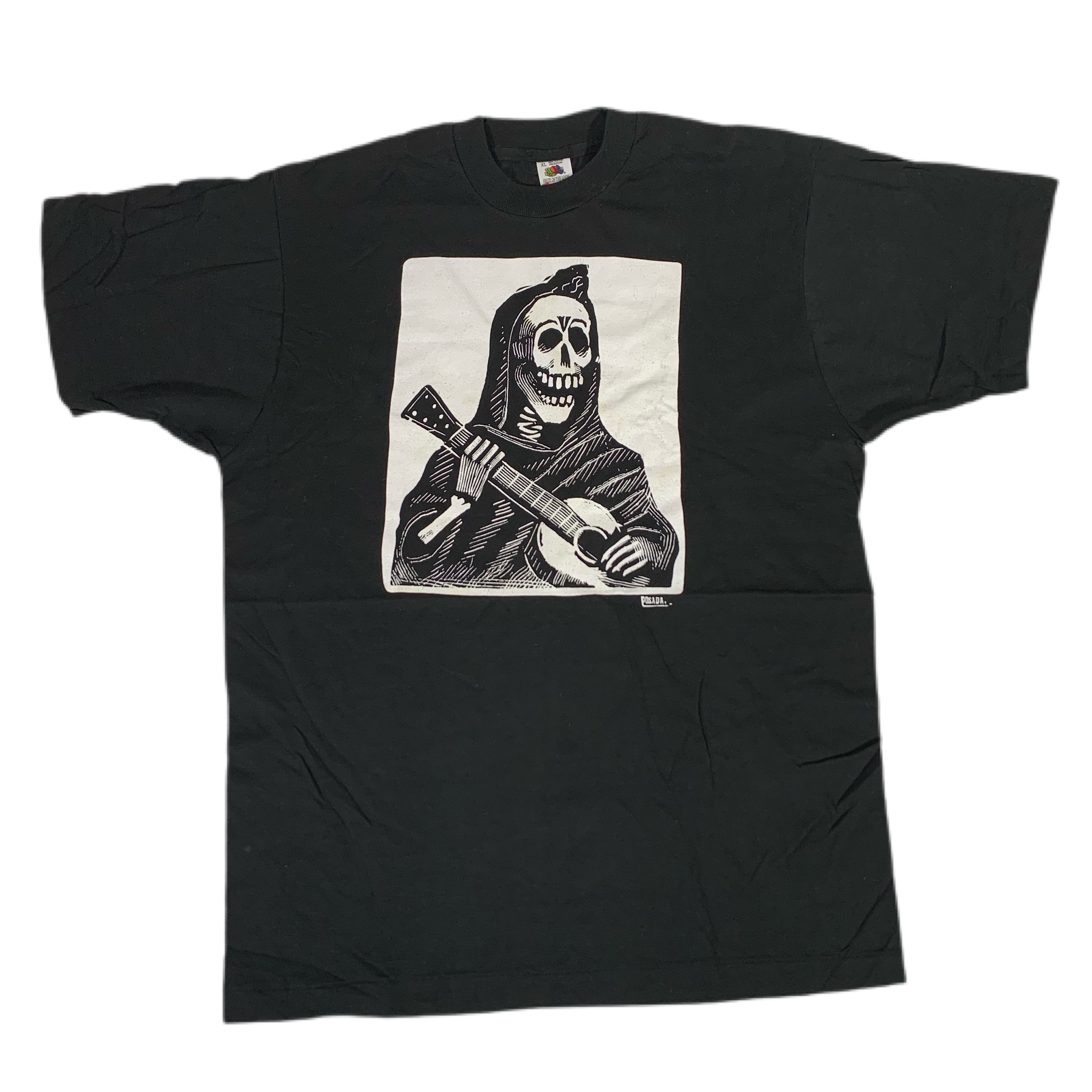 Vintage José Guadalupe Posada “Calavera Con Guitara” T-Shirt