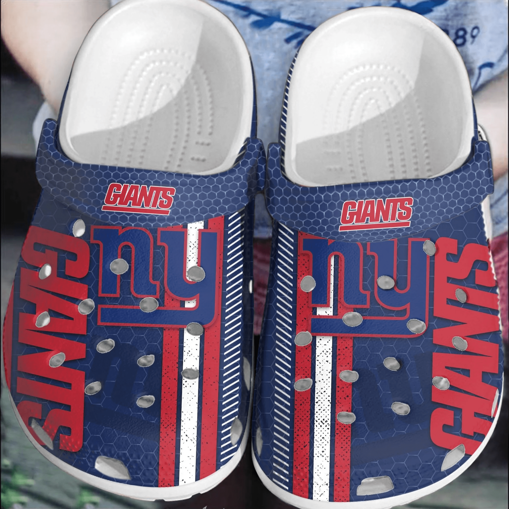 NFL New York Giants Football Crocss Shoes Crocband Comfortable Clogs For Men Women