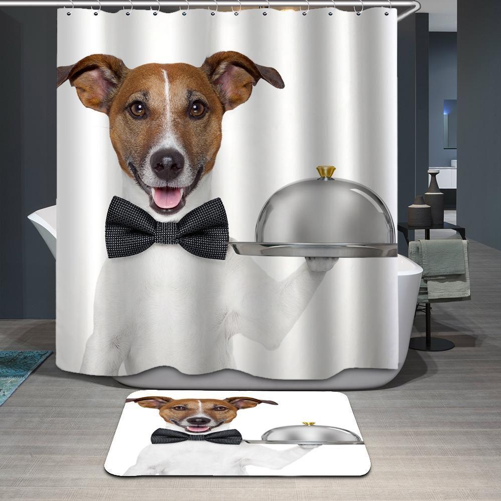 The Funny Dog 3D Printed Shower Curtain Gift Home Decoration